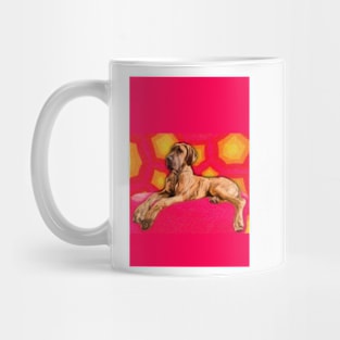 Sixties Great Dane Artwork Mug